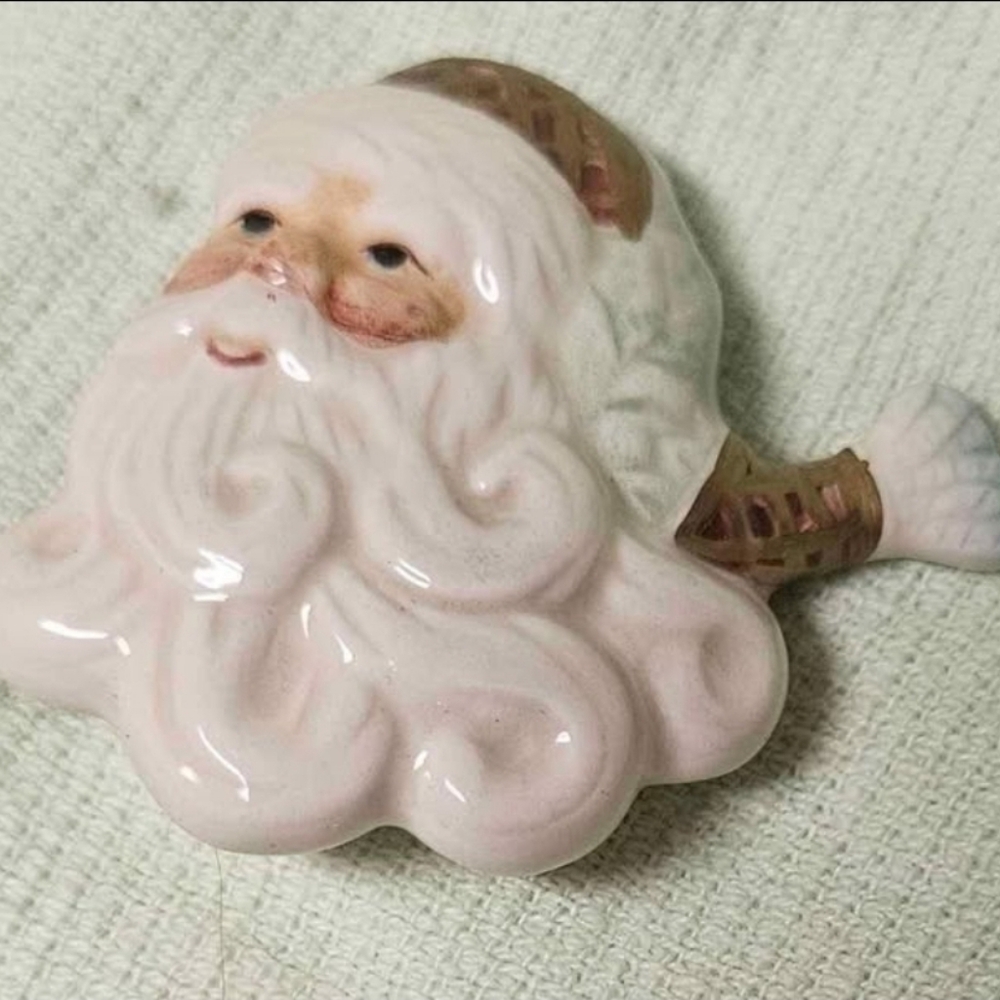 Vintage Fitz & Floyd Santa Candle Pin Wicks N Sticks